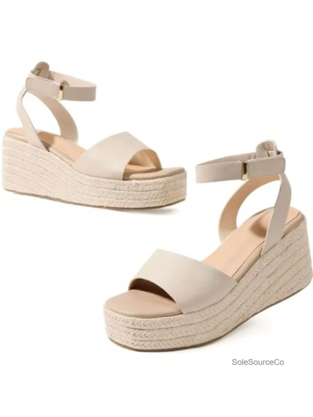 Espadrille Platform Wedge Sandals Women Slip-On Ankle Strap